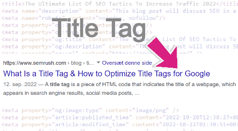 SEO Meta Title Tag