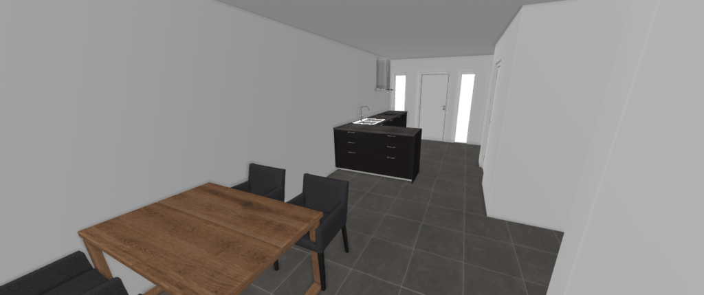 Kitchen solution U-shape 2
