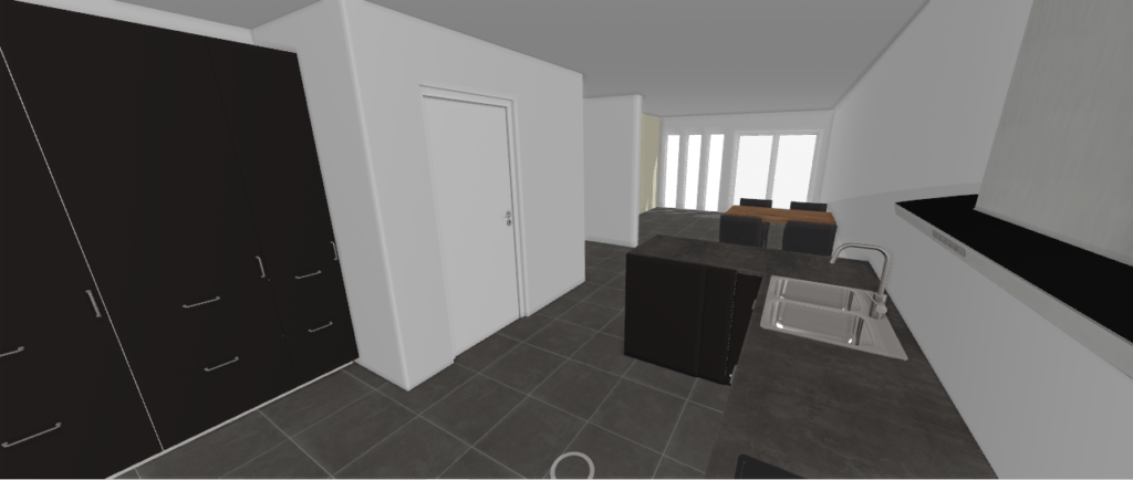 Kitchen solution U-shape 4