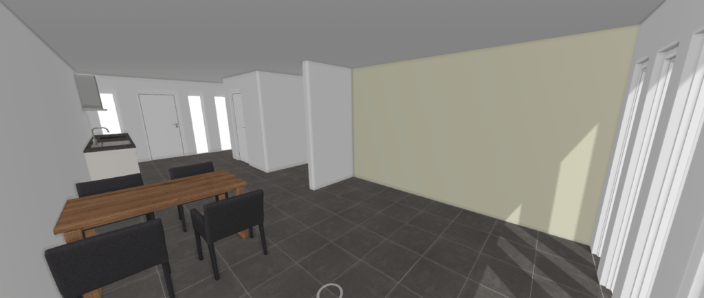 Dining room corner view